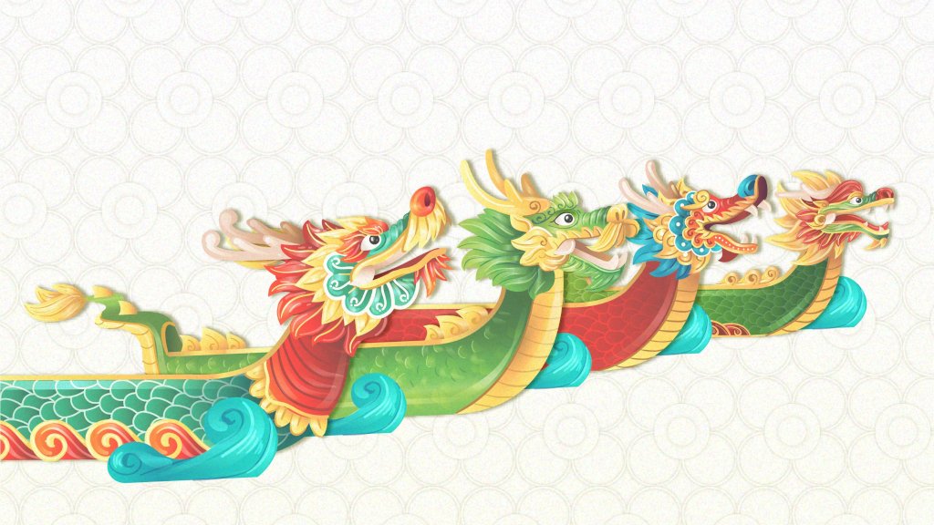 dragon boat illustration